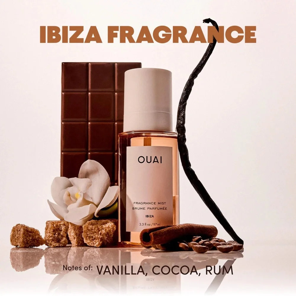 NIB OUAI Ibiza Hair and Body Mist 0.84 Fl Oz. Travel Size.